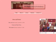 Tablet Screenshot of firstbaptistchurchoffarrockaway.com